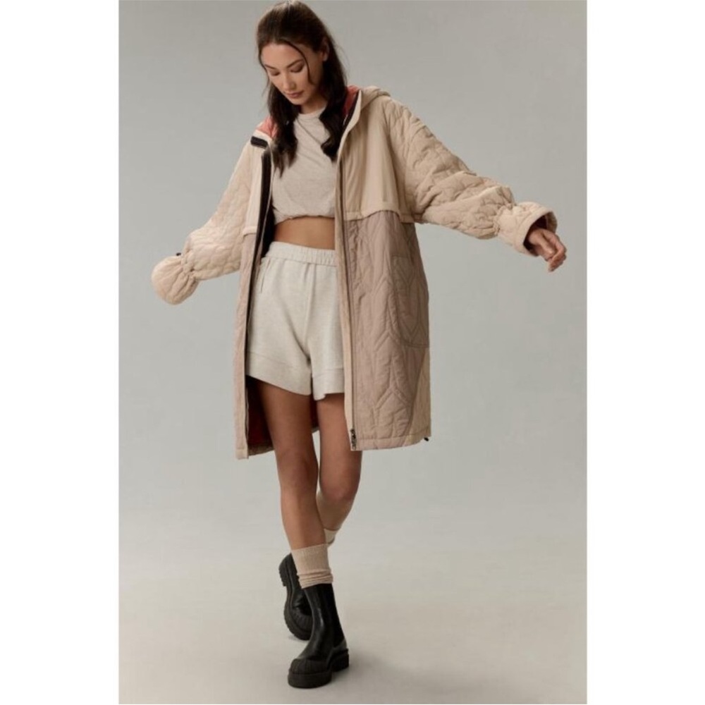 pilcro quilted mix liner coat | anthropolgie